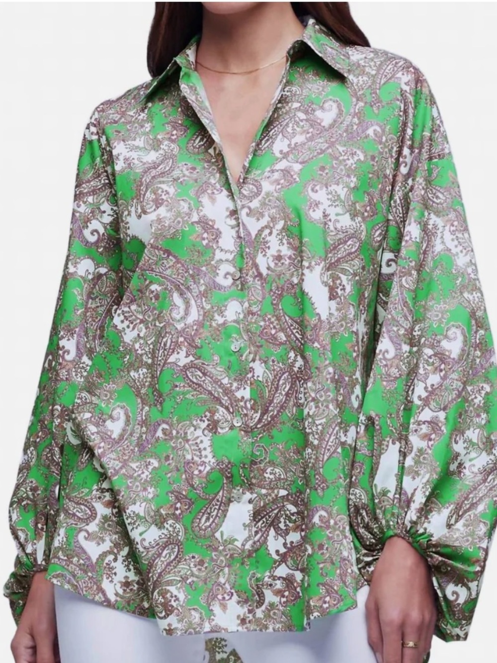L'AGENCE Mickey Tunic Button-Down Shirt - Picture 2 of 7